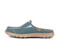 Kickback Chaise Classic Mules sans Dos en Toile pour Homme - Sabots Slip-on Légers et Décontractés avec Semelle Antidérapante - Chaussures d’Été Confortables pour Plage & Voyage - Turquoise, EU 43