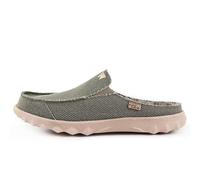 Kickback Chaise Classic Mules sans Dos en Toile pour Homme - Sabots Slip-on Légers et Décontractés avec Semelle Antidérapante - Chaussures d’Été Confortables pour Plage & Voyage - Kaki, EU 44