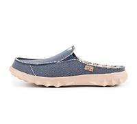 Kickback Chaise Classic Mules sans Dos en Toile pour Homme - Sabots Slip-on Légers et Décontractés avec Semelle Antidérapante - Chaussures d’Été Confortables pour Plage & Voyage - Navy, EU 44