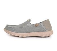 Kickback Couch Classic Mocassins Slip-on en Toile pour Homme - Chaussures Décontractées pour l’Été, la Plage et Les Voyages avec Semelle Antidérapante et Confort Toute la Journée - Rocket Grey, EU 46