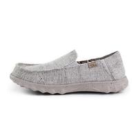 Kickback Couch Classic Mocassins Slip-on en Toile pour Homme - Chaussures Décontractées pour l’Été, la Plage et Les Voyages avec Semelle Antidérapante et Confort Toute la Journée - Oat Grey, EU 46