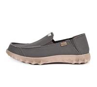 Kickback Couch Classic Mocassins Slip-On en Toile pour Homme - Chaussures Décontractées pour l’Été, la Plage & les Voyages avec Semelle Antidérapante & Confort Toute la Journée - Charcoal Brown, EU 44