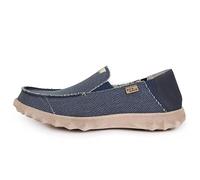 Kickback Couch Classic Mocassins Slip-on en Toile pour Homme - Chaussures Décontractées pour l’Été, la Plage et Les Voyages avec Semelle Antidérapante et Confort Toute la Journée - Navy, EU 43
