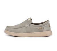 Kickback Don Juan Mocassins Slip-on en Daim pour Homme - Chaussures Smart Casual avec Intérieur Doublé en Cuir Premium - Confort Amorti pour Sorties, Soirées ou Usage Quotidien - Taupe Suede, EU 45