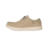 Kickback Haven Mocassins Homme en Daim - Chaussures Slip-on Légères avec Lacets Élastiques, Semelle Confort Amortissante et Doublure Cuir - Style Casual Quotidien - Beige, EU 42