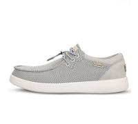 Kickback Haven Mocassins Slip-on Style Sneakers pour Homme en Mesh Extensible - Chaussures Décontractées avec Lacets Élastiques Ajustables - Confort Quotidien pour l’Été - Silver Grey, EU 42