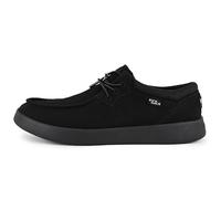 Kickback Haven Mocassins Slip-on Style Sneakers pour Homme en Mesh Extensible - Chaussures Décontractées avec Lacets Élastiques Ajustables - Confort Quotidien pour l’Été - Black, EU 43