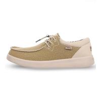 Kickback Haven Mocassins Slip-on Style Sneakers pour Homme en Toile - Chaussures Décontractées avec Lacets Élastiques Ajustables - Confort Quotidien pour l’Été - Mustard, EU 45