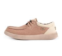 Kickback Haven Mocassins Slip-on Style Sneakers pour Homme en Toile - Chaussures Décontractées avec Lacets Élastiques Ajustables - Confort Quotidien pour l’Été - Rust, EU 41