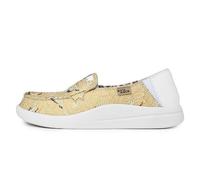 Kickback Rizzo Mocassins Slip-on pour Femme en Lin - Chaussures Décontractées d’Été avec Talon Rabattable pour Un Confort Quotidien - Beige Linen, EU 40