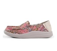 Kickback Rizzo Mocassins Slip-on pour Femme en Toile - Chaussures Décontractées d’Été avec Talon Rabattable pour Un Confort Quotidien - Pink Hibiscus, EU 41