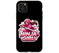 Kickbox Kickbox pour Femme Ninja Girl Féminin Fleur Arts Martiaux Karaté Coque pour iPhone 11 Pro Max