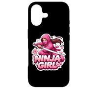Kickbox Kickbox pour Femme Ninja Girl Féminin Fleur Arts Martiaux Karaté Coque pour iPhone 17