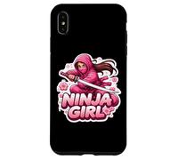Kickbox Kickbox pour Femme Ninja Girl Féminin Fleur Arts Martiaux Karaté Coque pour iPhone XS Max