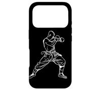Kickboxer dessinant des Arts Martiaux Coque pour iPhone 17 Pro
