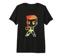 Kickboxing Boy Cartoon Look Kickboxer Karate T-Shirt Haut de Gamme