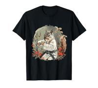 Kickboxing Écureuil Floral Judo Karaté MMA Amoureux des écureuils T-Shirt