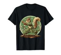 Kickboxing écureuil Sakura Judo Karaté MMA Amoureux des écureuils T-Shirt