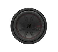 Kicker 48CWR104 Audio CompR 10" Subwoofer Double Bobine 4 Ohm Noir/Argent/Rouge