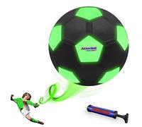 Kickerball Ballon de football incurvé et pivotant pour les garçons et filles pour matchs en extérieur et en intérieur Phosphorescent