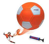 Kickerball Ballon de football incurvé et pivotant pour les garçons et filles pour matchs en extérieur et en intérieur Orange
