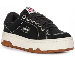 Kickers 70S Lo Sued Baskets à lacets pour femme, Noir , 41 EU
