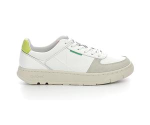 Kickers Allow,Sneakers Bas Multi Blanc Jaune Fluo, 41 EU