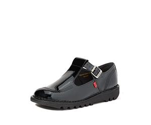 Kickers Aztec Patent Chaussures Noires pour Femmes-UK 6 / EU 39