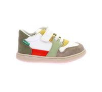 Kickers KICKBUVAR,Sneakers Bas Bebe Blanc Kaki Beige, 20 EU