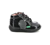 Kickers Billista Zip, Bottillons Fille, Noir Vernis, 23
