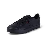 Kickers Black Leather Tovni Lacer Trainers-UK 5