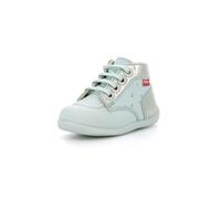Kickers Bonzip-2, Bottillons Fille, Bleu Clair Plumetis, 24
