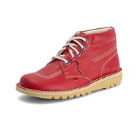 Kickers Bottines classiques Kick Hi pour homme | Extra confortables | Durabilité accrue | Qualité supérieure, Rouge, 38 EU