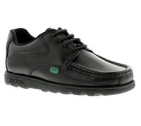Kickers Chaussures École Garçon Fragma Dentelle 3 Junior Cuir Lacet Noir UK Size