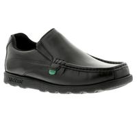 Kickers Chaussures Homme École Travail Fragma Slip 3 Je Cuir On Noir UK Taille