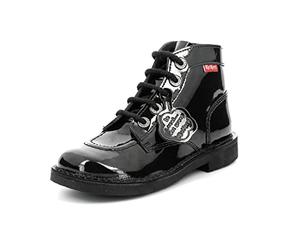 Kickers Col, Bottillon Fille, Noir, 25