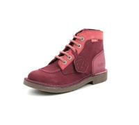 Kickers Col, Bottillons Fille, Rose Tricolore, 35