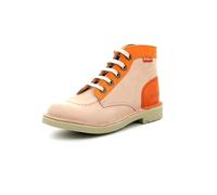 Kickers Col, Bottillons Fille, Saumon Orange, 38