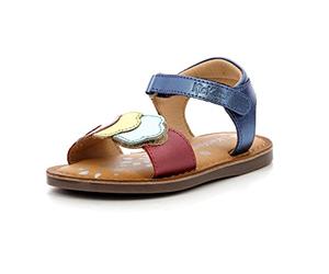 Kickers DYASTAR,SANDALE ENFANT MARINE METAL MULTICO, 23 EU