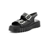 KICKERS Femme Falk Sandale, Noir, 38 EU
