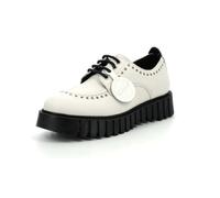 Kickers Famous, Derbies Femme, Blanc, 38