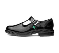 Kickers Femme Lach T-Bar Chaussure d'uniforme Scolaire, Black, 38 EU