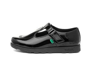 Kickers Fragma T-bar, Ballerines bébé fille, Noir (Black Blk), 24 EU