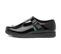 Kickers Chaussures Fragma T-Bar Mary Jane Fille Noir Cuir Fermeture à scratch Taille 33