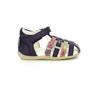 KICKERS Garçon Fille BIGKRO Sandale, Bleu Fonce Metallise, 18 EU