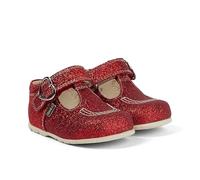 Kickers Garçon Unisex Kinder Bar Baby Glitter Leather Chaussures, Rouge, 19 EU