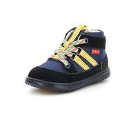 KICKERS Garçon Unisex Kinder KICKBUBBLO Bottine, Bleu Orange, 19 EU
