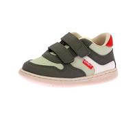 KICKERS Garçon Unisex Kinder KICKMOTION Basket, Kaki Vert Blanc, 19 EU