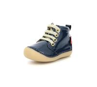 KICKERS Garçon Unisex Kinder SONIZIP Plat Oxford, Bleu Vernis, 18 EU
