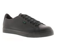 Kickers Garçons Chaussures D'École Baskets Tovni Lacer En Cuir Noir Taille UK